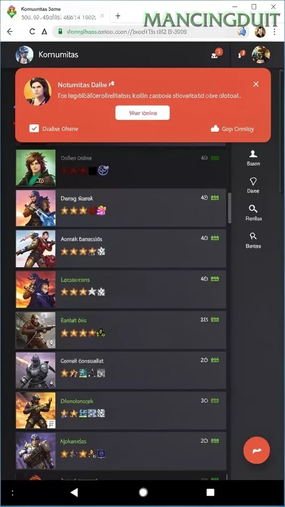 Cuplikan layar BBFSTOTO — aktivitas